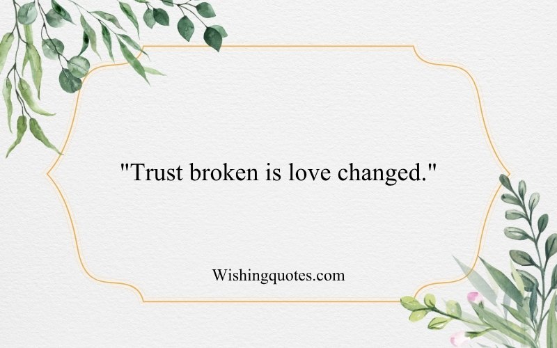 Deep Short Broken Trust Quotes