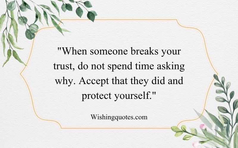Broken Trust Quotes in English