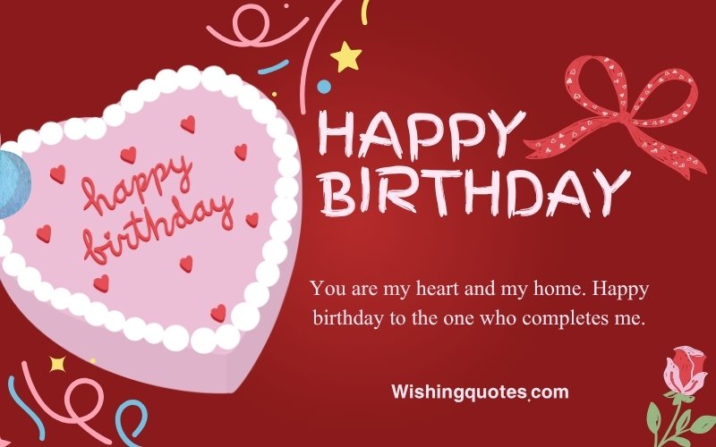 2 Line Heart Touching Birthday Wishes for Boyfriend